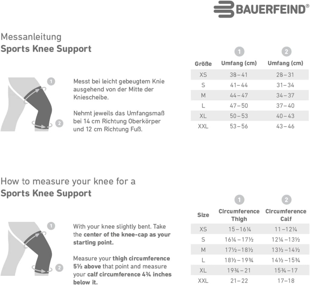 Bauerfeind Sports Knee Support - Knee Brace for Athletes with Medical Grade Compression - Stabilization and Patellar Knee Pad