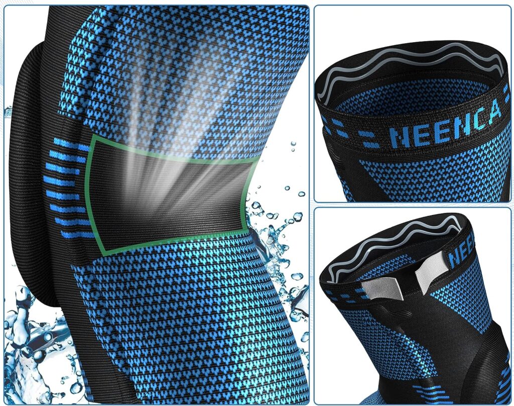 NEENCA Professional Knee Brace for Knee Pain Relief, Medical Knee Support with Patella Pad  Side Stabilizers, Compression Knee Sleeve for Meniscus Tear, ACL, Arthritis, Joint Pain, Runner, Workout...